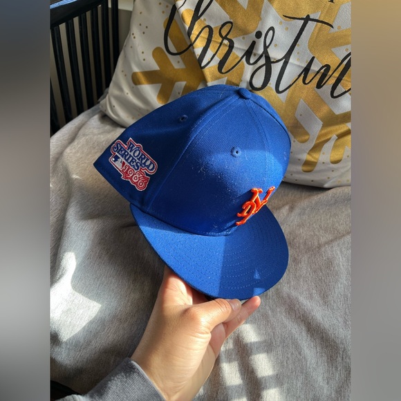 New Era 59FIFTY New York Mets 1986 World Series Side Patch Fitted - Picture 1 of 5